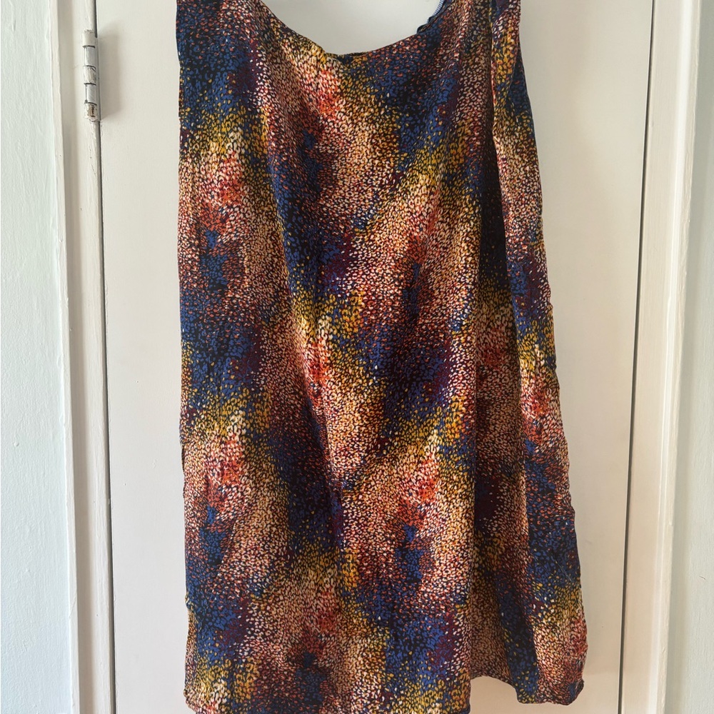 Multicolor Abstract Print Women's Skirt